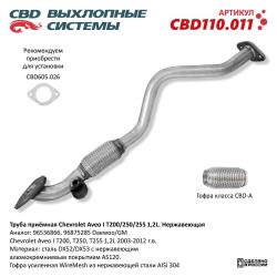 Труба приемная CBD110.011