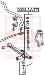 Тяга стабилизатора передняя HONDA HONDA ACCORD CB1/CB3/CB7 1990-1993 HONDA ACCORD CC/CD/CE 1994-1998 0323-stwf