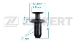 Клипса крепёжная Citroen Peugeot Toyota (миним. кол-во заказа 10 шт) be-2766