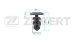 Клипса крепёжная Citroen General Motors Opel Peugeot (миним. кол-во заказа 10 шт) be-3728