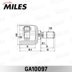 GA10097 ШРУС MITSUBISHI SPACE RUNNER 91-98 внутр.