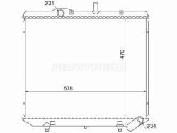 Радиатор SsangYong Istana 95-04
