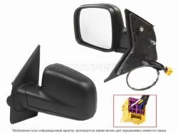 Зеркало Volkswagen Transporter 03-09 (Слева/ Обогрев/ Регулировка/ 5 контактов)