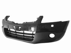 Бампер передний Nissan Qashqai 06-10 / Qashqai+2 08-10 (Под омыватели фар/ Под ПТФ)