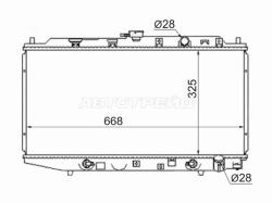 Радиатор Honda Civic 87-91 / Concerto 88-92