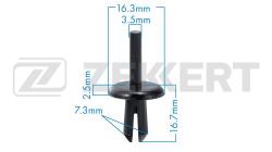 Клипса крепёжная General Motors Volvo (миним. кол-во заказа 10 шт) be-3459