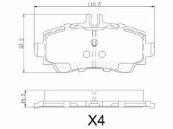 Колодки тормозные (Спереди) Mercedes-Benz A-Class 97-04