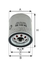 Фильтр масляный CITROEN/PEUGEOT/FORD/LAND ROVER 2.2D/2.4D 06- OG 142 HQ