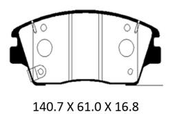 PBP094KOR Колодки тормозные дисковые