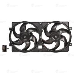 Э/вентилятор охл. для а/м Лада 2123 Chevrolet Niva (2 вент.) (с кожухом, без резистора) (LFK 0124)