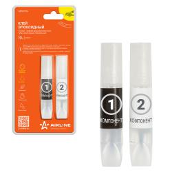 Клей эпоксидный "Супер", жидкий двухкомпонентный, тубы, эластичный, прозрачный, 10 г. (ADGC016)