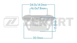 Клипса крепёжная Nissan (миним. кол-во заказа 10 шт) be-3590