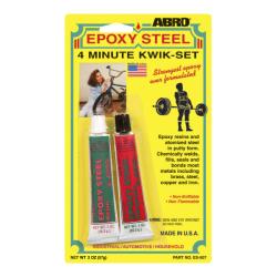 ABRO Клей эпоксидный epoxy steel (2*57 г) двухкомпонентный ES-507