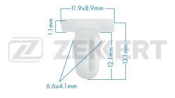 Клипса крепёжная BMW (миним. кол-во заказа 10 шт) be-2617