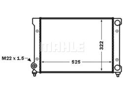 Радиатор охлаждающей жидкости VW PASSAT III 88-93 cr1532000s