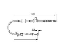 Трос стоян торм Mitsubishi Carisma 1987482246