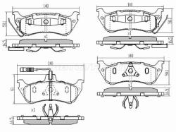 Колодки тормозные (Сзади) Mercedes-Benz M-Class 97-05