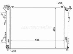 Радиатор Hyundai Sonata 04-14 / Kia Optima 10-16 / Hyundai Grandeur 11-16 / i40 11-17 / Kia Magentis