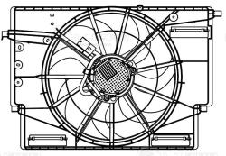 Э/вентилятор охл. для а/м Geely Monjaro (21-)/Atlas II (23-) 2.0T (с кожухом) (LFK 3045)