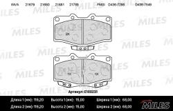 E100231 Колодки тормозные TOYOTA LAND CRUISER 70/80/90/4 RUNNER 87- перед. SemiMetallic