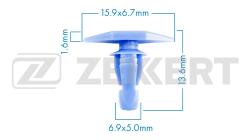 Клипса крепёжная Hyundai Nissan (миним. кол-во заказа 10 шт) be-1144