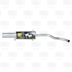 Глушитель для а/м Лада 2106 осн. прямоточный (алюм. сталь) (EMM 4001) T-Sport