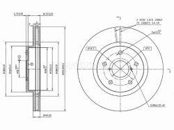 Диск тормозной (Спереди) Subaru Forester 18-21