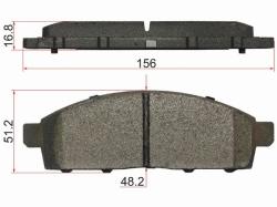 Колодки тормозные (Спереди) Mitsubishi L200 07- / Pajero Sport 08-17 / Challenger 96-01 / Triton 06-