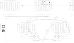 Колодки торм. для а/м Toyota Verso (09-) диск. зад. (PF 4116)