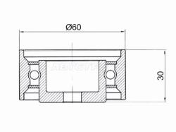 Ролик ремня ГРМ обводной HYUNDAI ELANTRA/I30/KIA CEED/CERATO/SOUL 1,8/2,0