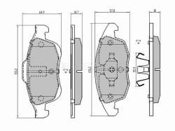 Колодки тормозные (Спереди) Citroen Berlingo 08-22 / C4 04- / DS4 12-16 / DS5 12-15 / Peugeot 5008 0