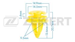 Клипса крепёжная BMW (миним. кол-во заказа 10 шт) be-1175