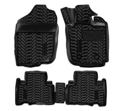 AIRLINE ACM-PS-69 Ковры для Toyota Vanguard (RHD) (07-13), 4 шт., выс. борт, 3D с подпятником, ТЭП, черн.