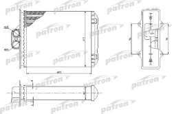 PRS2050 Радиатор отопителя