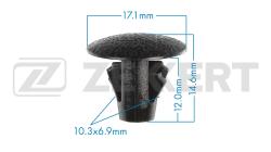 Клипса крепёжная Toyota (миним. кол-во заказа 10 шт) be-3167