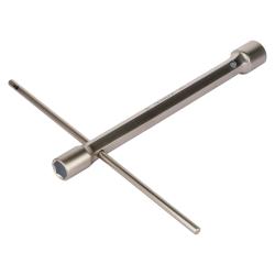 Ключ свечной кованый двусторонний 16x21мм, 280мм с воротком (ATAC007)