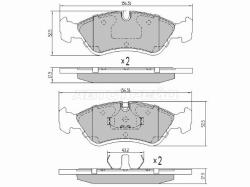 Колодки тормозные (Спереди) Chevrolet Aveo 02-15 / Lacetti 04-13 / Rezzo 04-08