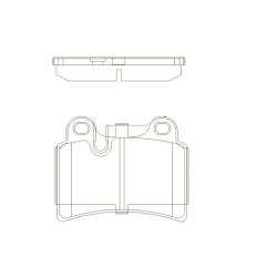 Колодки тормозные VOLKSWAGEN TOUAREG 06> R17 задние GK1477