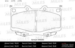E400250 Колодки тормозные TOYOTA LAND CRUISER 87-97 передние LowMetallic