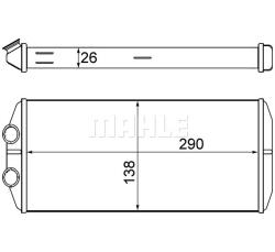 Теплообменник салона PEU. PARTNER/CIT. BERLING ah15000s