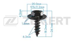 Саморез Toyota (миним. кол-во заказа 10 шт) be-3672