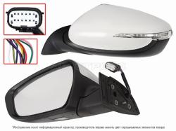 Зеркало Kia Ceed 15-18 (Слева/ Обогрев/ Регулировка/ Повторитель поворота/ Складывание/ Подсветка/ 1