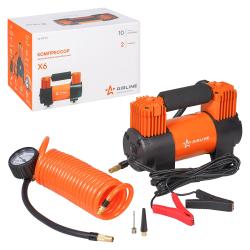 Компрессор X6 двухпоршневой (70л/мин., 10 АТМ, от АКБ) (CA-070-17S)