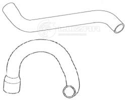 Патрубки охл. для а/м ГАЗ 33106 Валдай c дв.Cummins (EPDM, кмпл., 2 шт.) (LPK 0301)