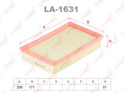 Фильтр воздушный FORD FOCUS 1.8 TDCi/VOLVO S40/V50D LA-1631