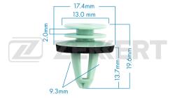 Клипса крепёжная Mercedes-Benz Renault VAG (миним. кол-во заказа 10 шт) be-1051