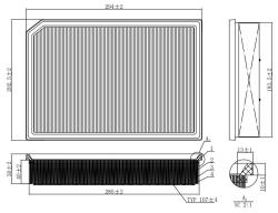 Фильтр для а/м Geely Okavango VX-11 (20-) 2.0T (возд.) (TR55624)