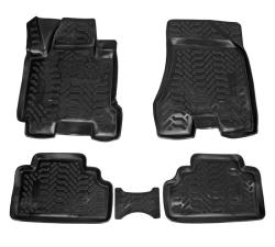 AIRLINE ACM-PS-85 Ковры для Hyundai Tucson (04-09), 4 шт., выс.борт, 3D с подпятником, ТЭП, черн.