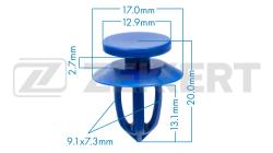 Клипса крепёжная General Motors (миним. кол-во заказа 10 шт) be-2474