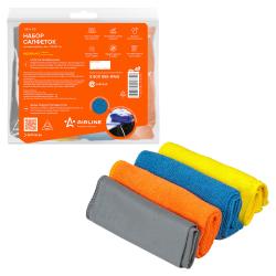 Набор салфеток "рулончики" из микрофибры (4шт., 30*30 см) (AB-V-03)